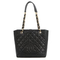 CHANEL PST ChainTote Bag BlackA50994 Caviar Leather