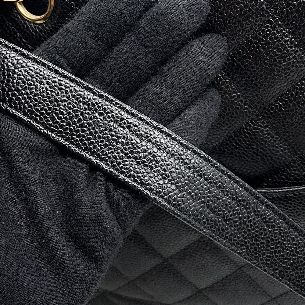 CHANEL PST ChainTote Bag BlackA50994 Caviar Leather