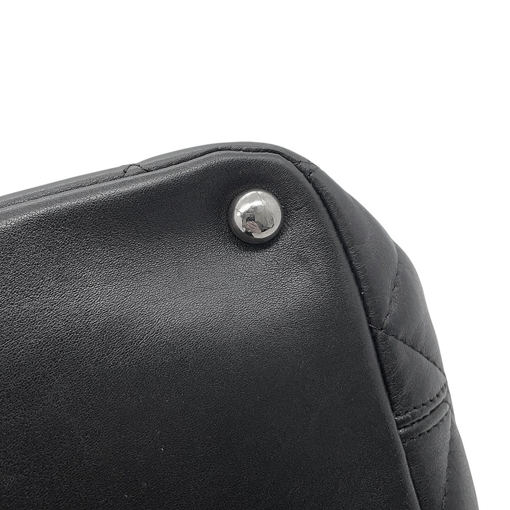CHANEL Cambon line Tote Bag Black/PinkA25167 Lambskin Size Medium