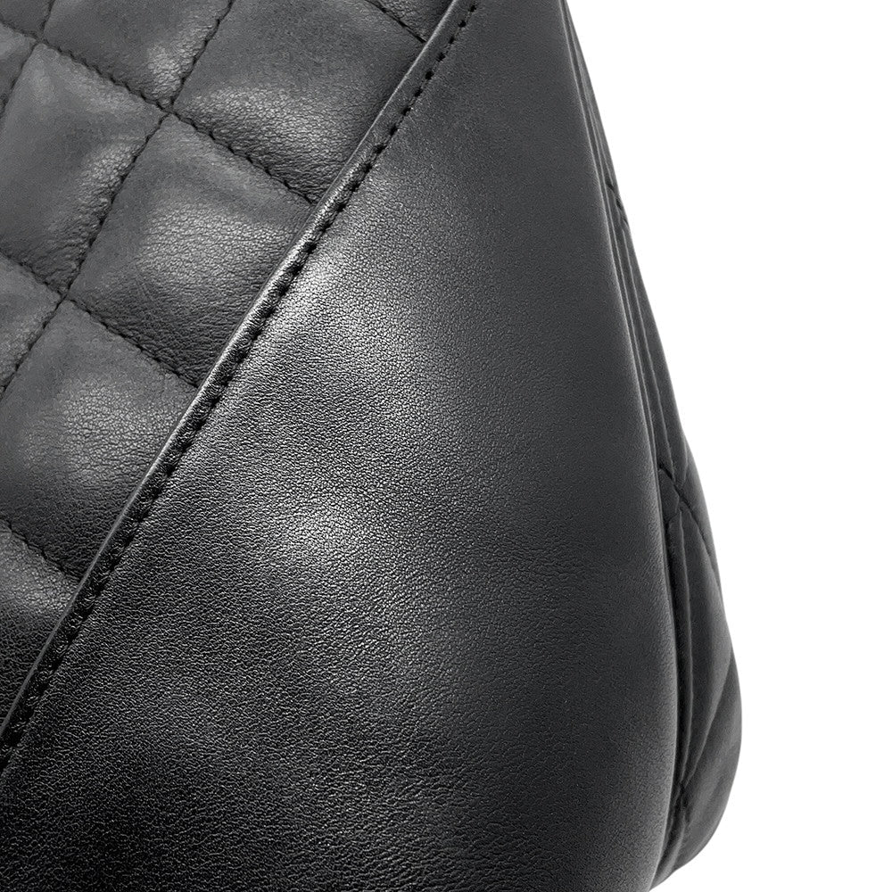 CHANEL Cambon line Tote Bag Black/PinkA25167 Lambskin Size Medium