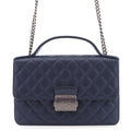 CHANEL CC University Chain Shoulder Bag NavyA93537 Leather