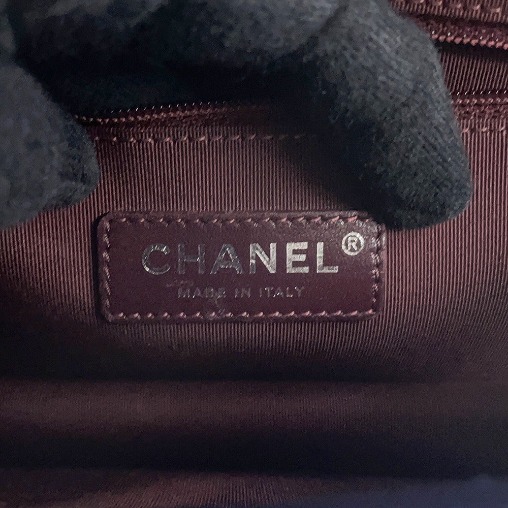 CHANEL CC University Chain Shoulder Bag NavyA93537 Leather