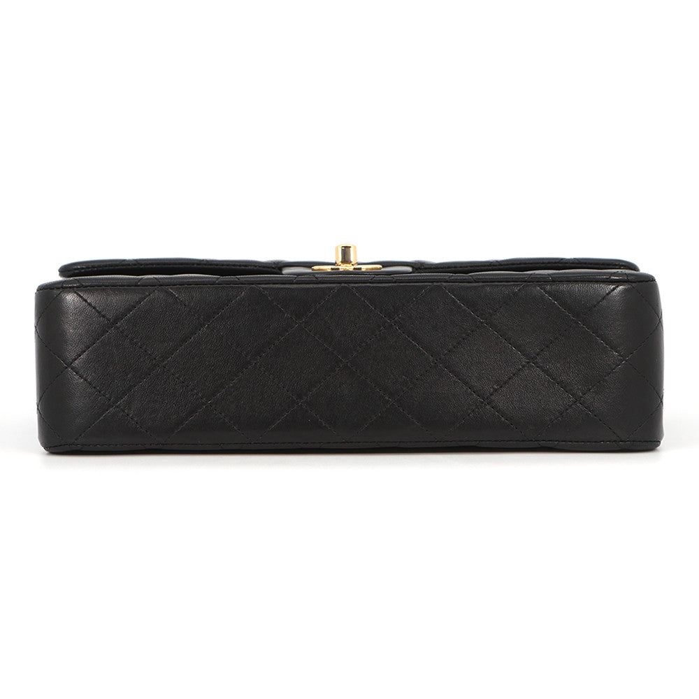 CHANEL Matelasse Double Flap ChainShoulder Bag Black/RedA01112 Lambskin Size 25