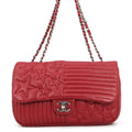 CHANEL Paris-Dallas Flap Bag Red Lambskin
