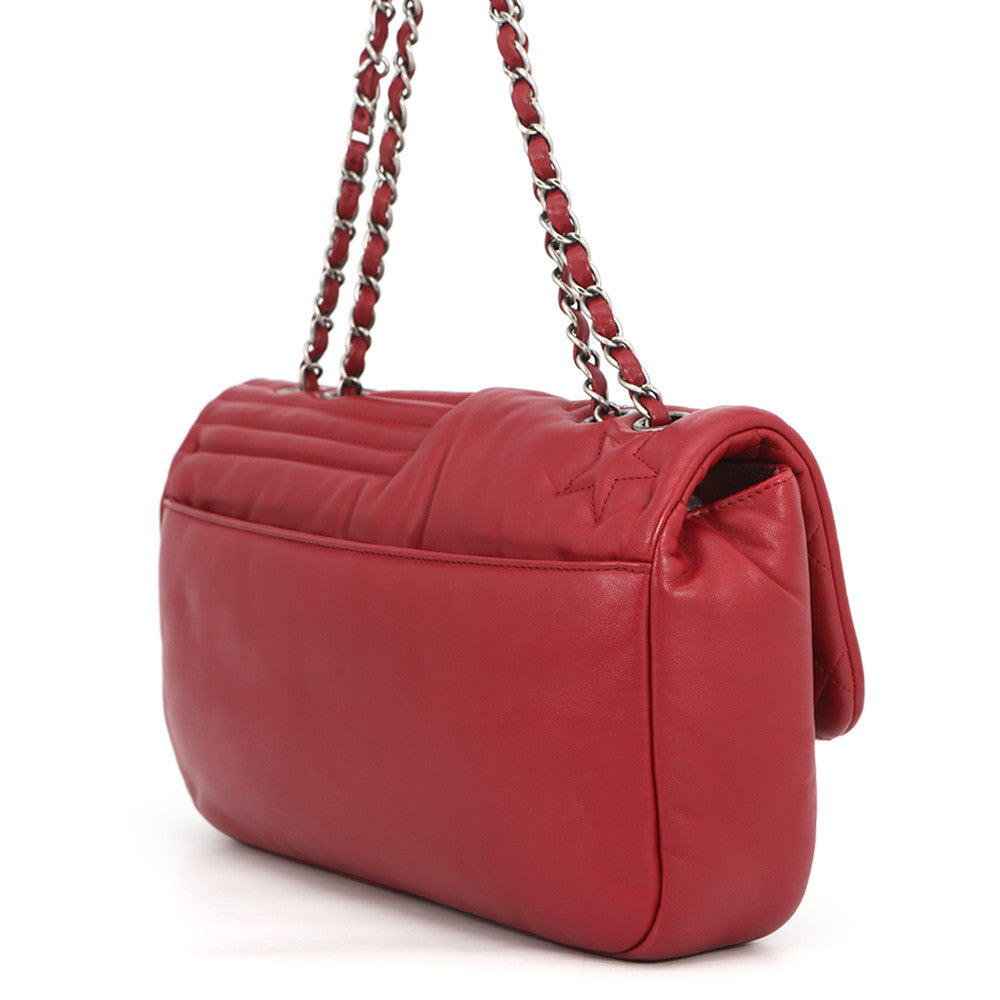 CHANEL Paris-Dallas Flap Bag Red Lambskin