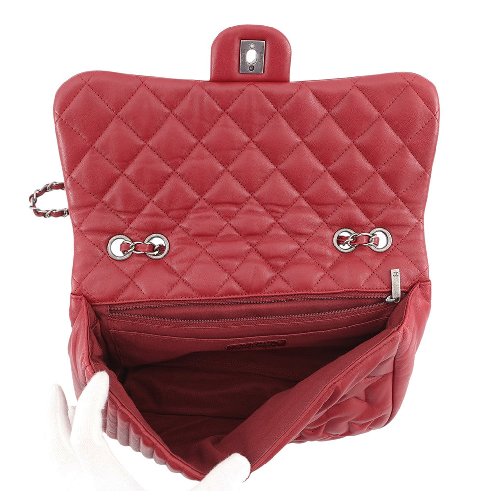 CHANEL Paris-Dallas Flap Bag Red Lambskin