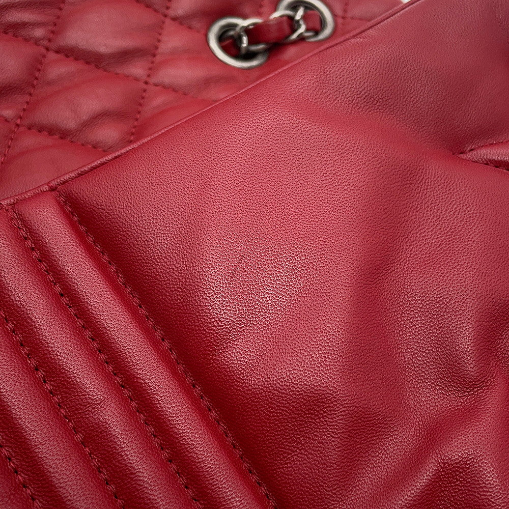 CHANEL Paris-Dallas Flap Bag Red Lambskin