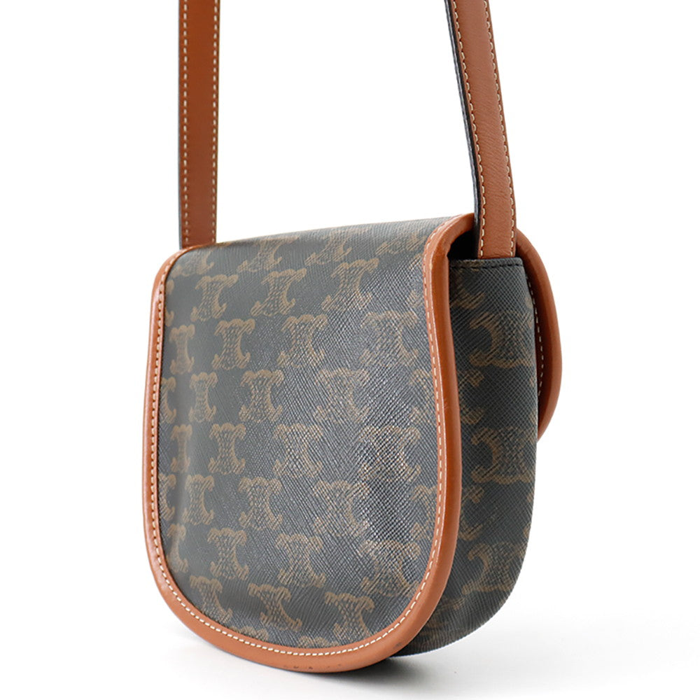 CELINE Mini Busas Shoulder Bag Brown196702BZJ.04LU TriompheCanvas Leather