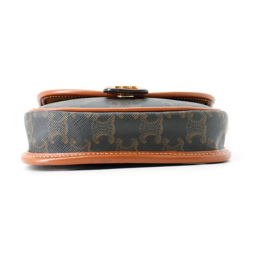 CELINE Mini Busas Shoulder Bag Brown196702BZJ.04LU TriompheCanvas Leather