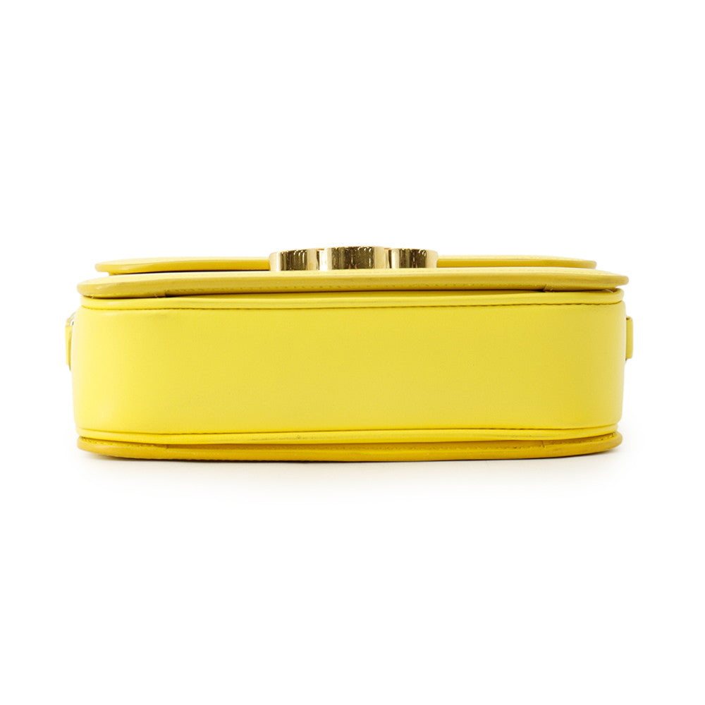 CELINE Shoulder Bag Yellow188423 Leather