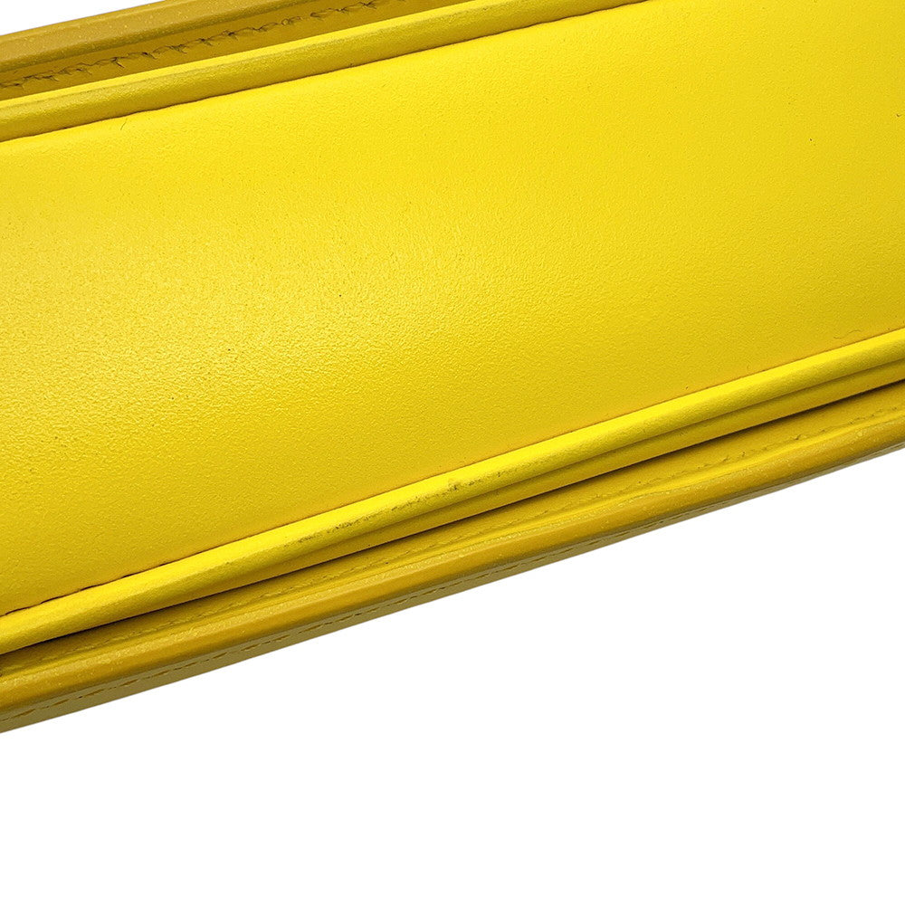 CELINE Shoulder Bag Yellow188423 Leather