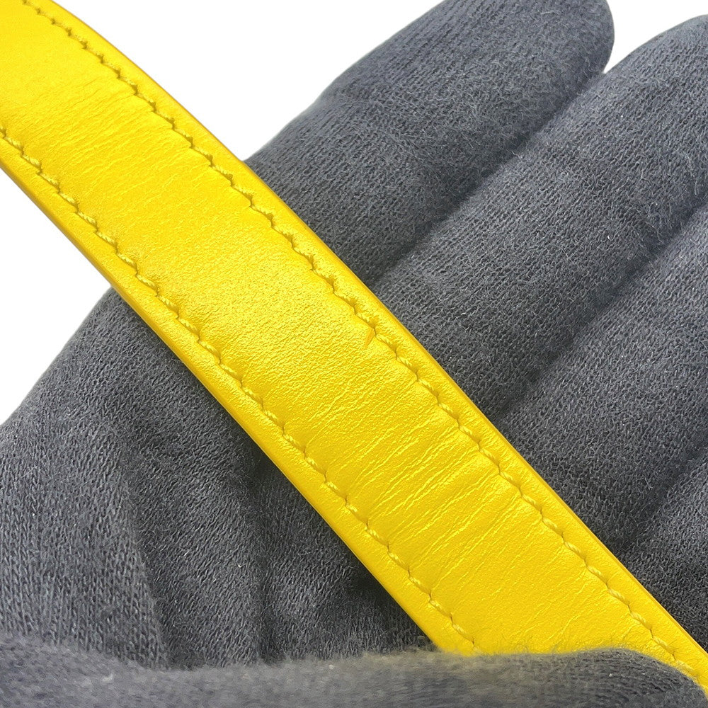 CELINE Shoulder Bag Yellow188423 Leather