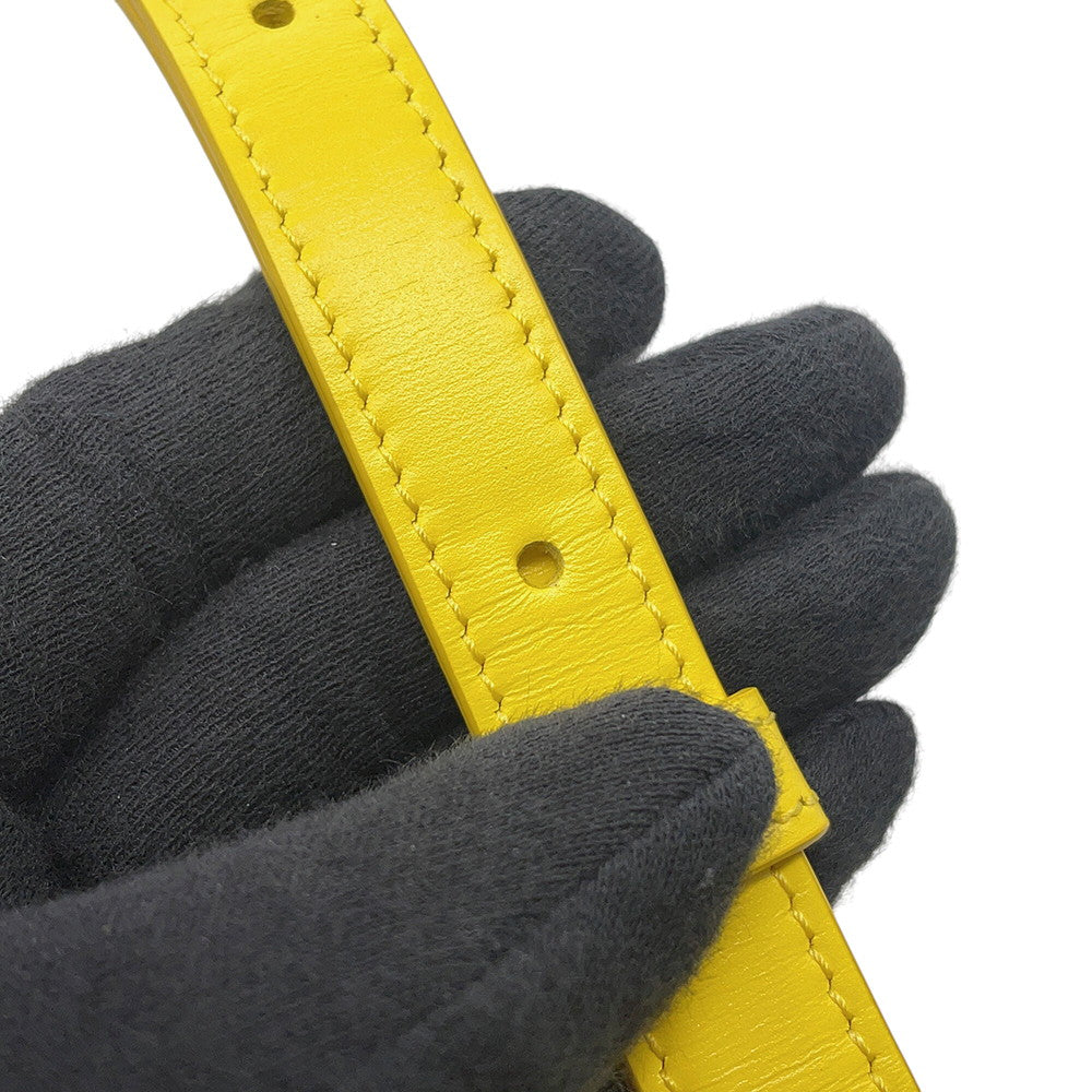 CELINE Shoulder Bag Yellow188423 Leather