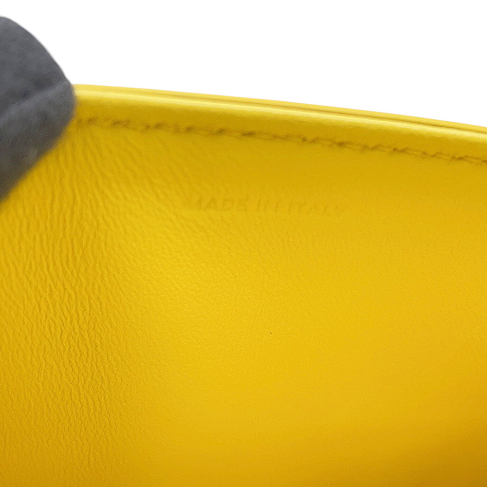 CELINE Shoulder Bag Yellow188423 Leather
