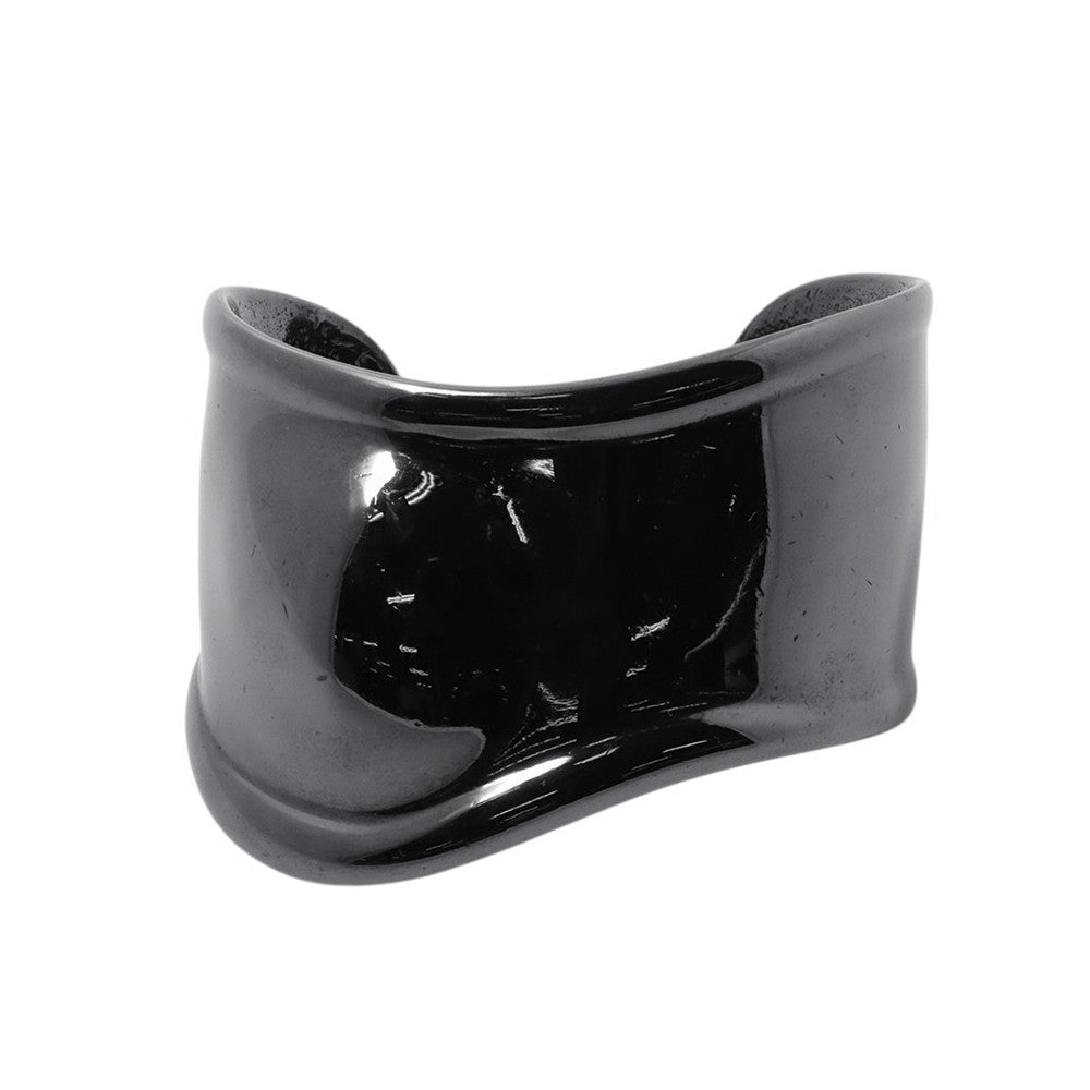 TIFFANY&Co. Elsa Peretti Bone Cuff (Right Hand) Size Small Ruthenium