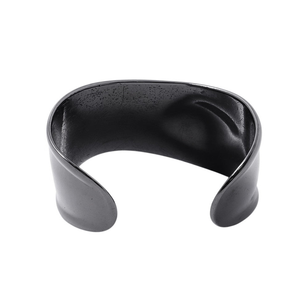 TIFFANY&Co. Elsa Peretti Bone Cuff (Right Hand) Size Small Ruthenium