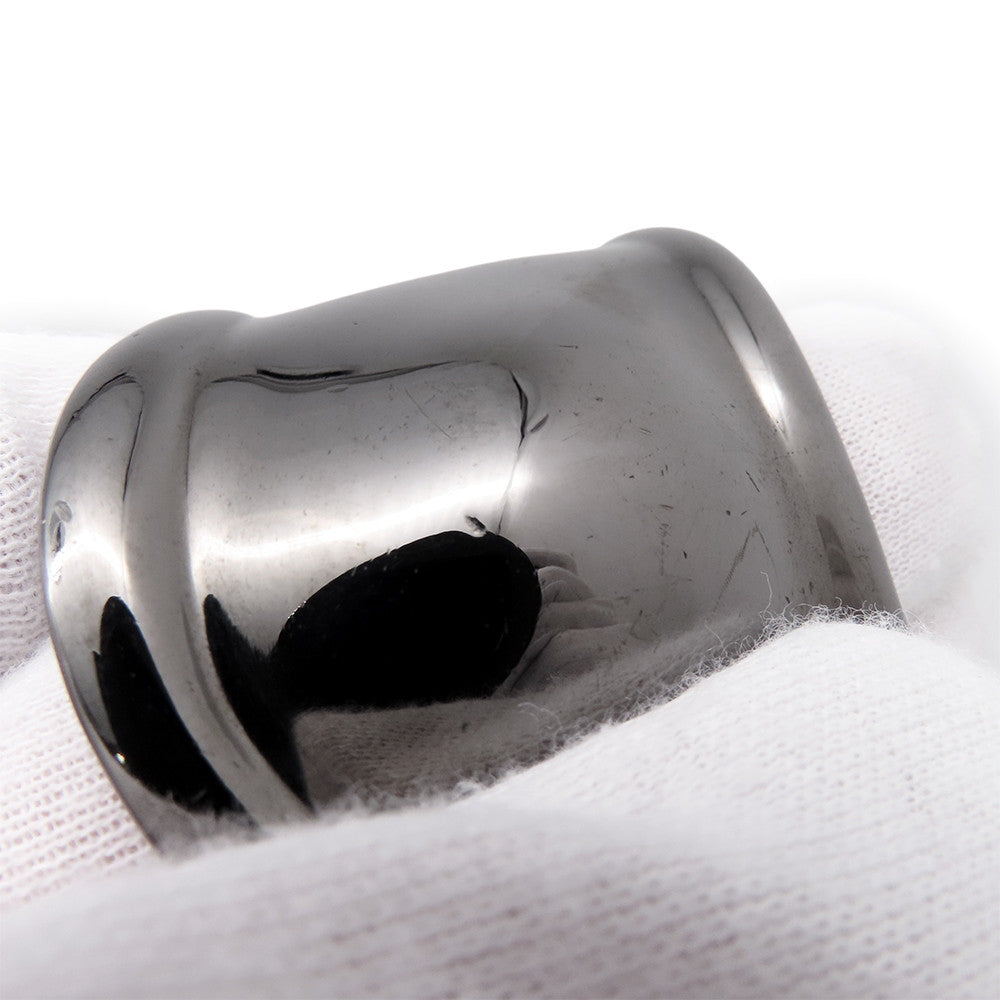 TIFFANY&Co. Elsa Peretti Bone Cuff (Right Hand) Size Small Ruthenium