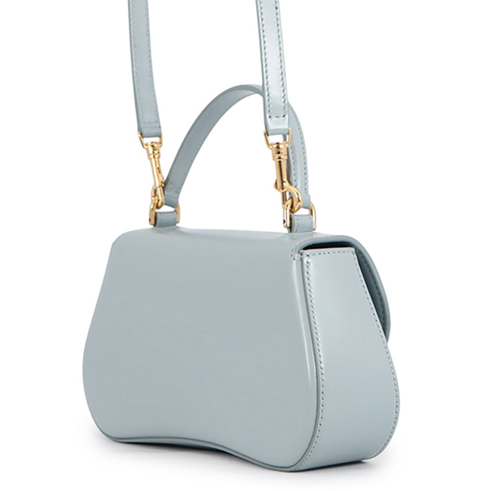 CELINE Laura 2WAY Handbag Ice blue119533 Leather