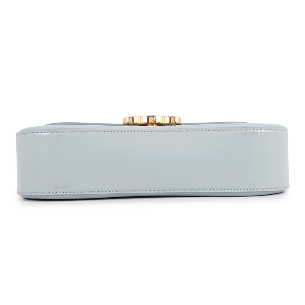CELINE Laura 2WAY Handbag Ice blue119533 Leather