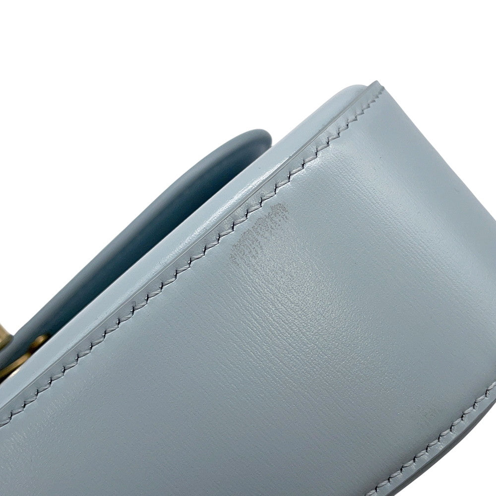 CELINE Laura 2WAY Handbag Ice blue119533 Leather