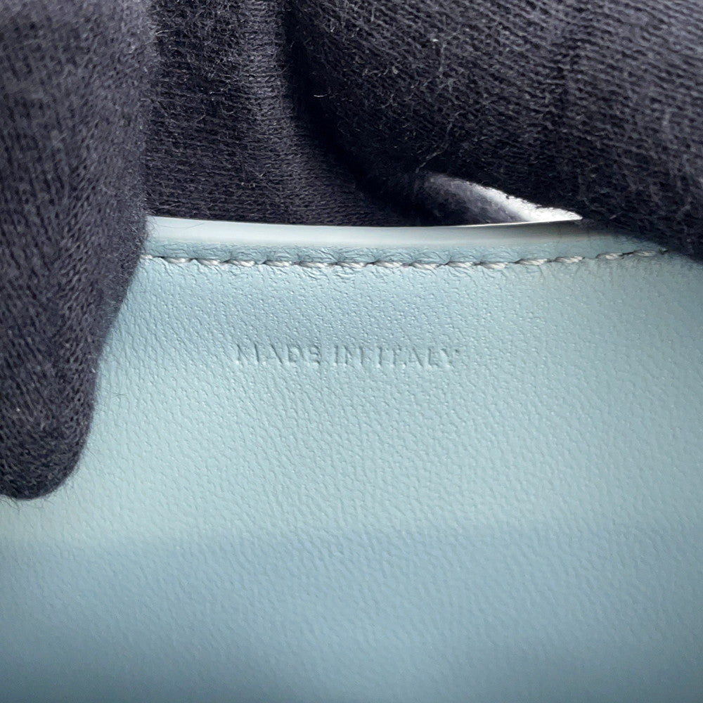 CELINE Laura 2WAY Handbag Ice blue119533 Leather