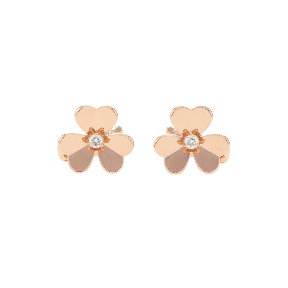 Van Cleef & Arpels Frivole Earring Size SmallVCARPFBK00 18K Pink Gold