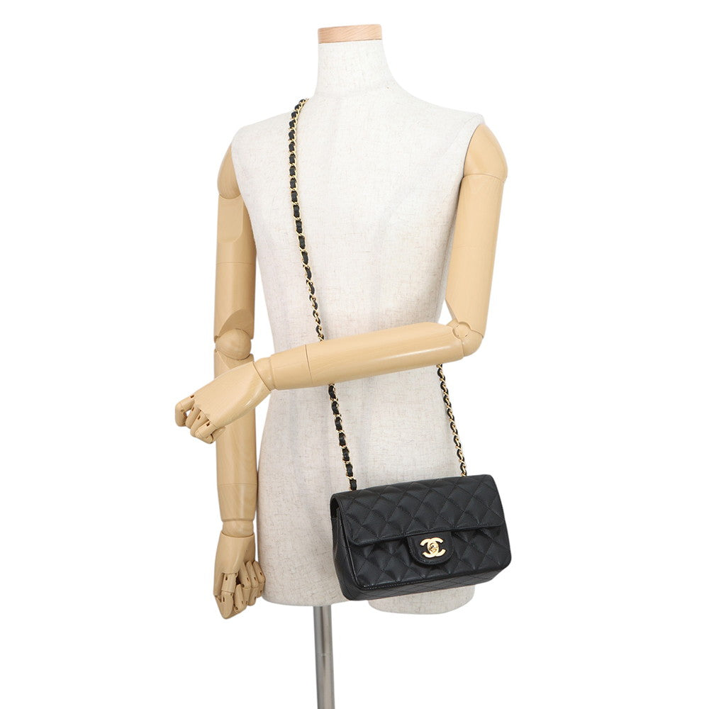 CHANEL Matelasse Chain Shoulder Limited Edition Design BlackA69900 Leather Size 20
