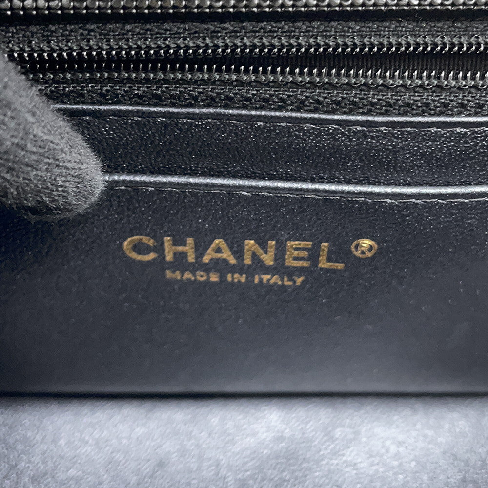 CHANEL Matelasse Chain Shoulder Limited Edition Design BlackA69900 Leather Size 20