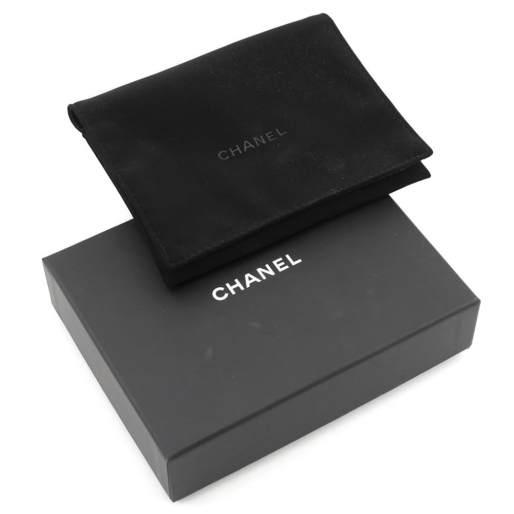 CHANEL Matelasse CC Logo Round Coin Purse BlackAP3594 Caviar Leather