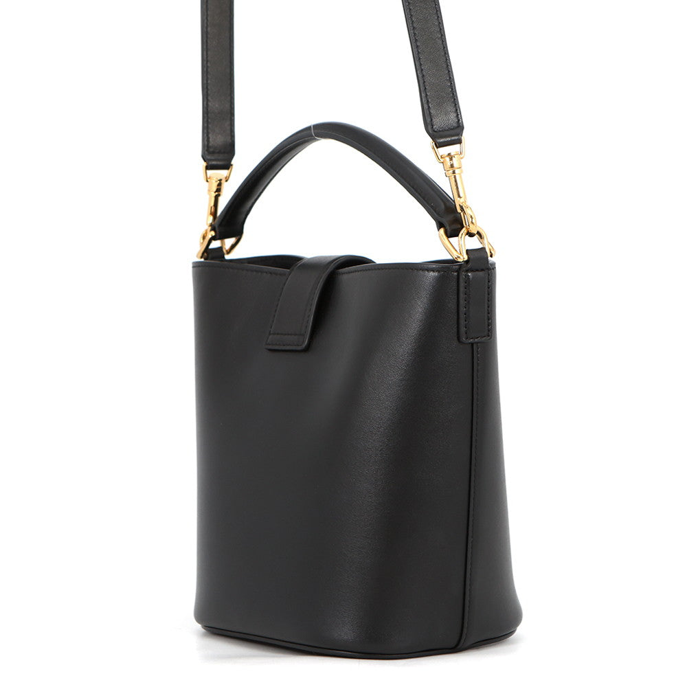 CELINE Triomphe Louise 2-Way Handbag Black119173FX9.38NO Calf Leather Size Small