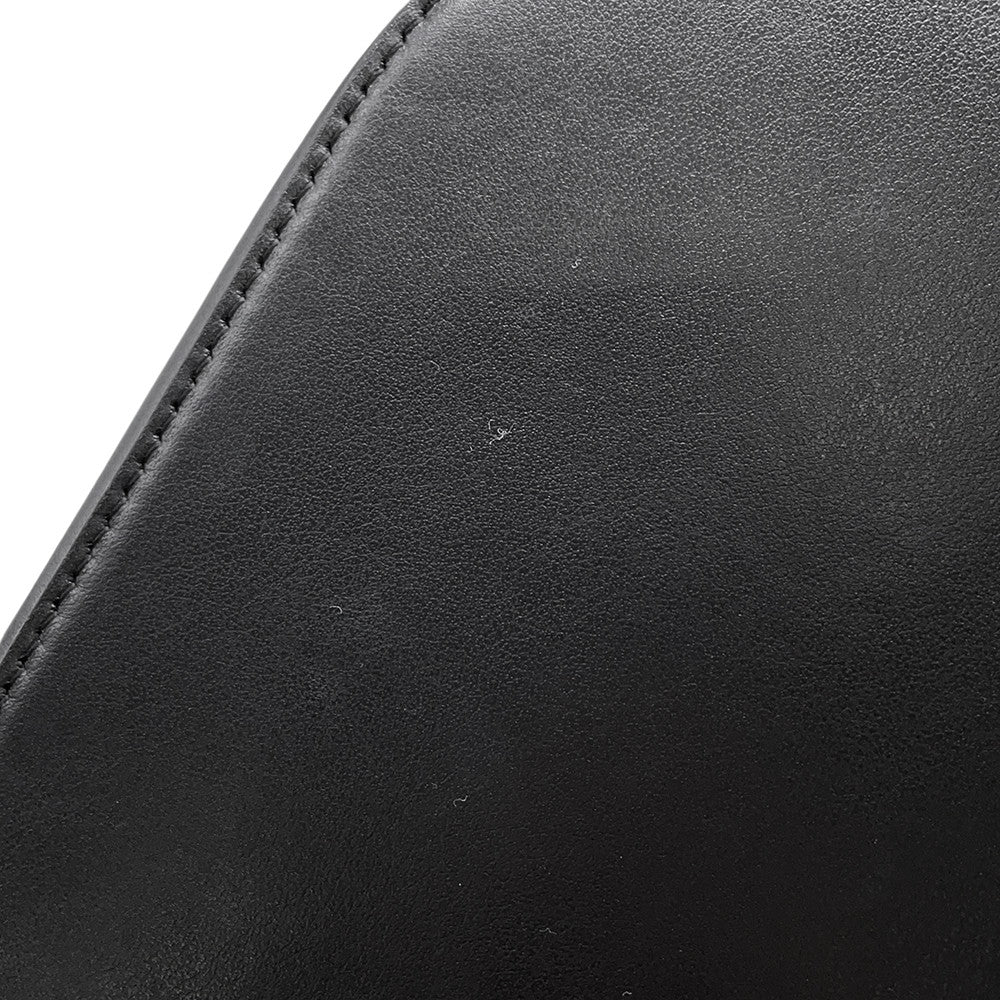CELINE Triomphe Louise 2-Way Handbag Black119173FX9.38NO Calf Leather Size Small