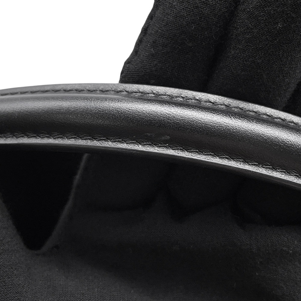 CELINE Triomphe Louise 2-Way Handbag Black119173FX9.38NO Calf Leather Size Small