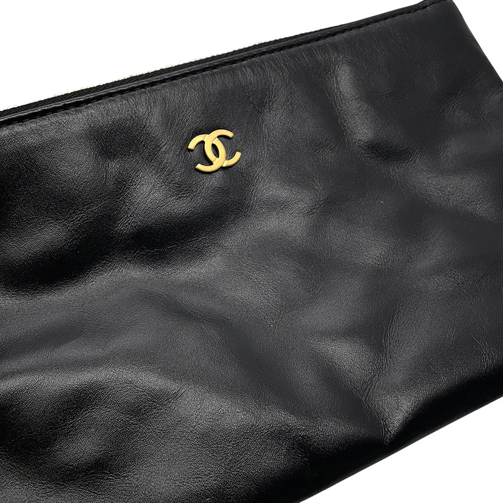 CHANEL CHANEL22 ChainShoulder Bag BlackAS3261 Shiny Calf Leather Size Medium
