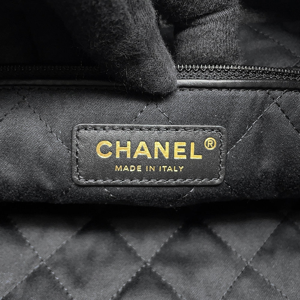 CHANEL CHANEL22 ChainShoulder Bag BlackAS3261 Shiny Calf Leather Size Medium