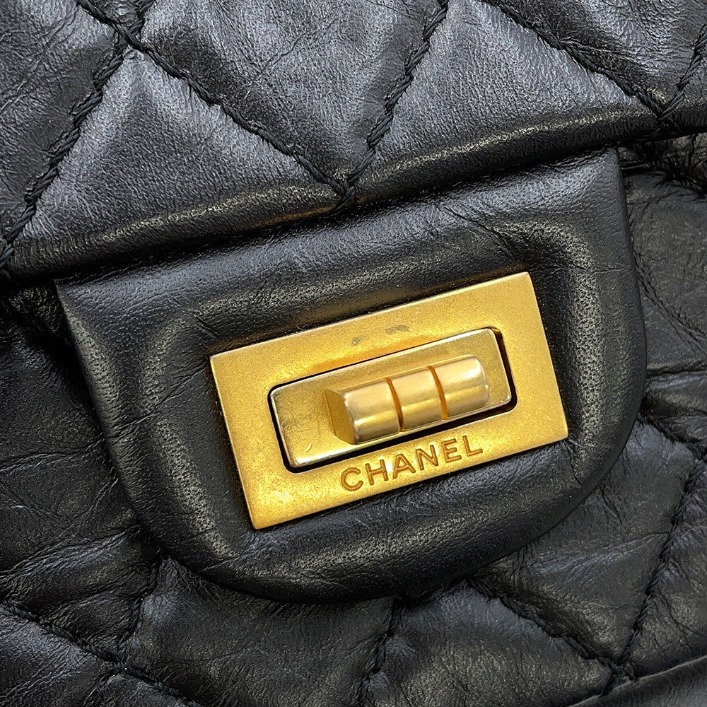CHANEL 2.55 ChainShoulder Bag BlackAS0874-Y04634-94305 Aged Calf Leather Size Mini