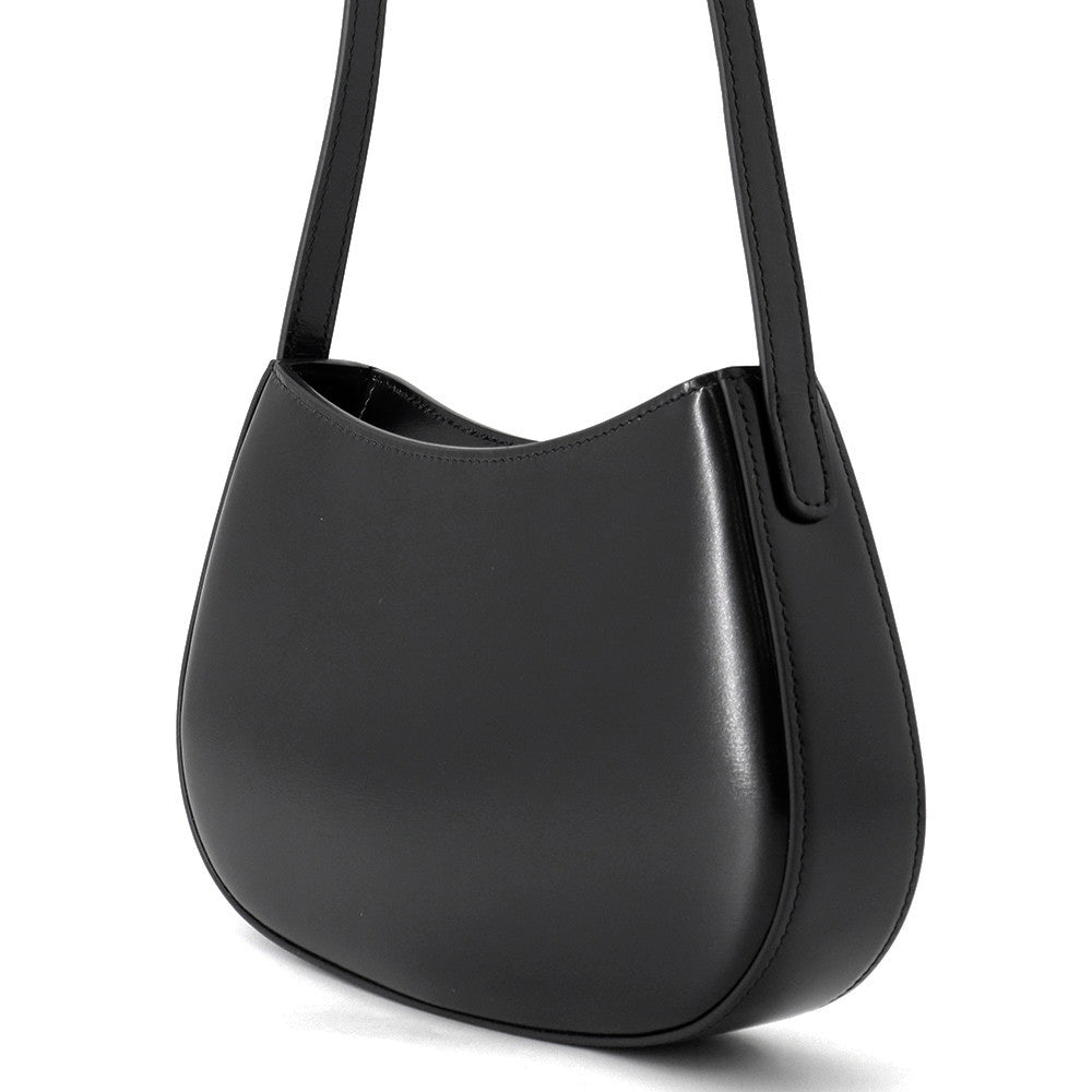 CELINE Triomphe Tilley Bag Black115703 Leather Size Medium