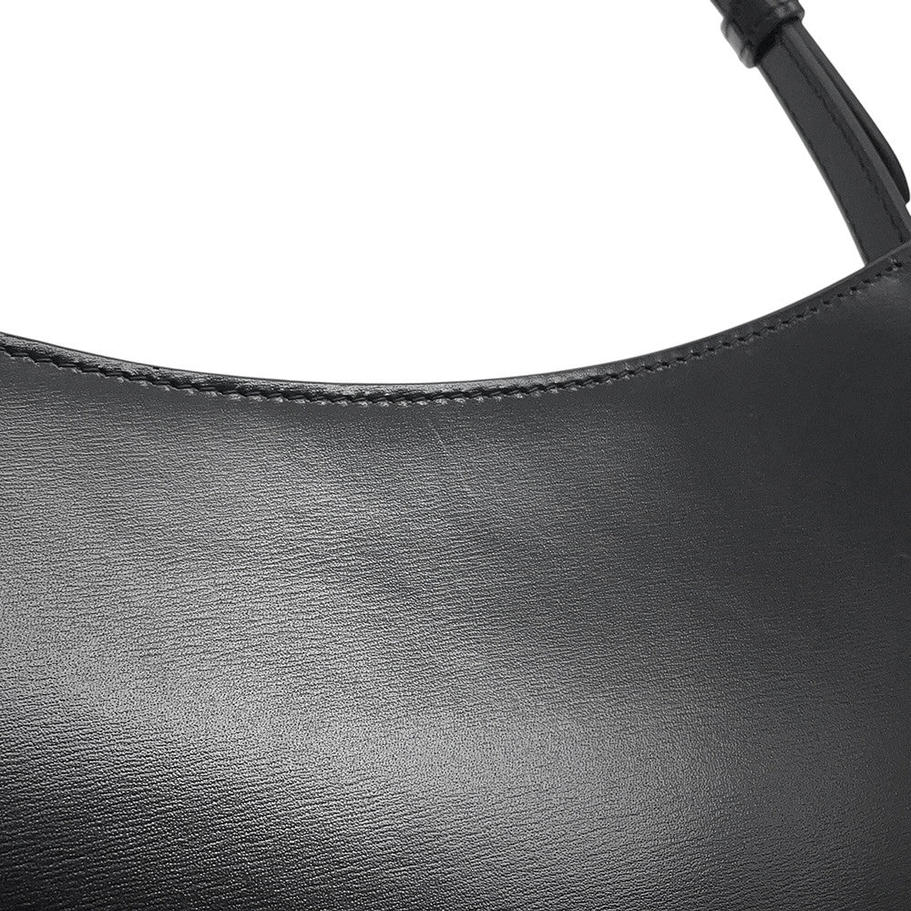 CELINE Triomphe Tilley Bag Black115703 Leather Size Medium