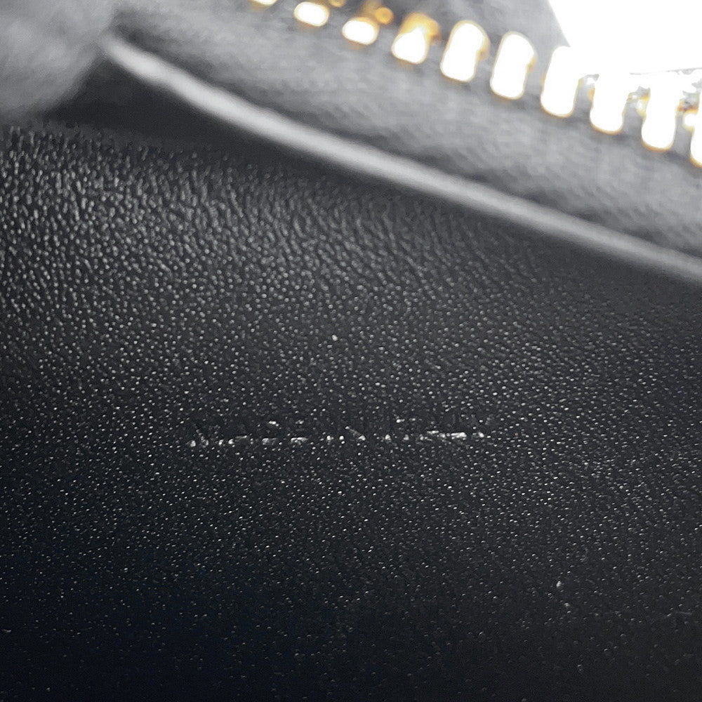 CELINE Triomphe Tilley Bag Black115703 Leather Size Medium