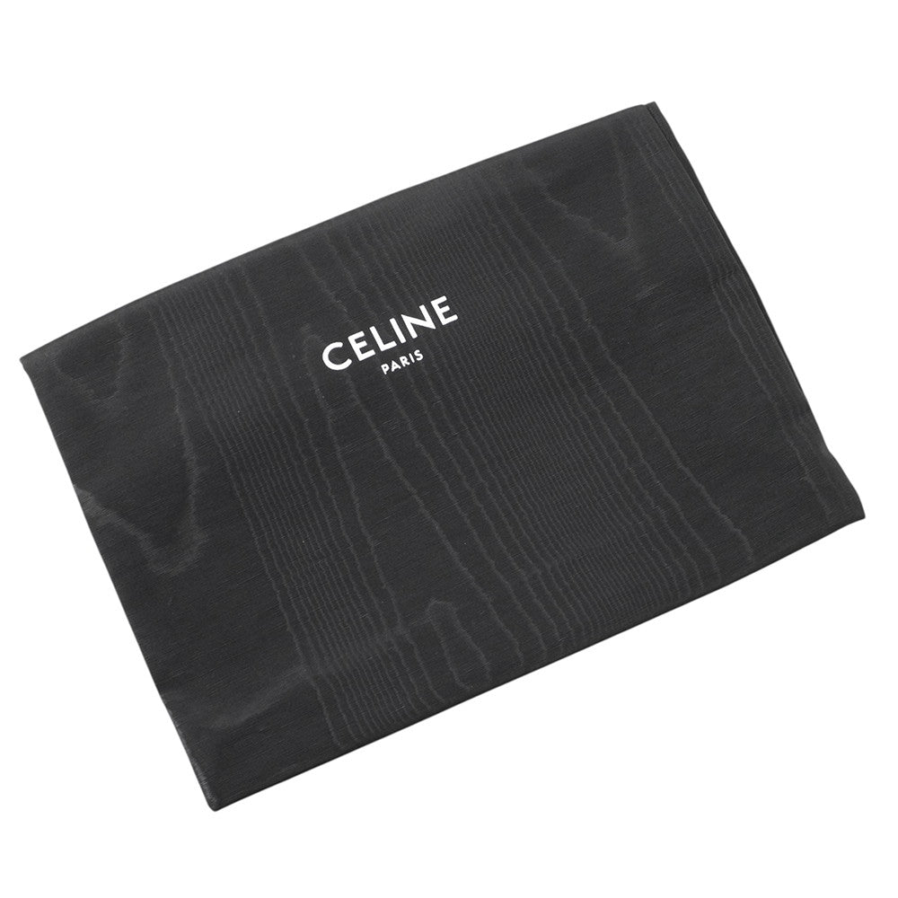 CELINE Triomphe Tilley Bag Black115703 Leather Size Medium