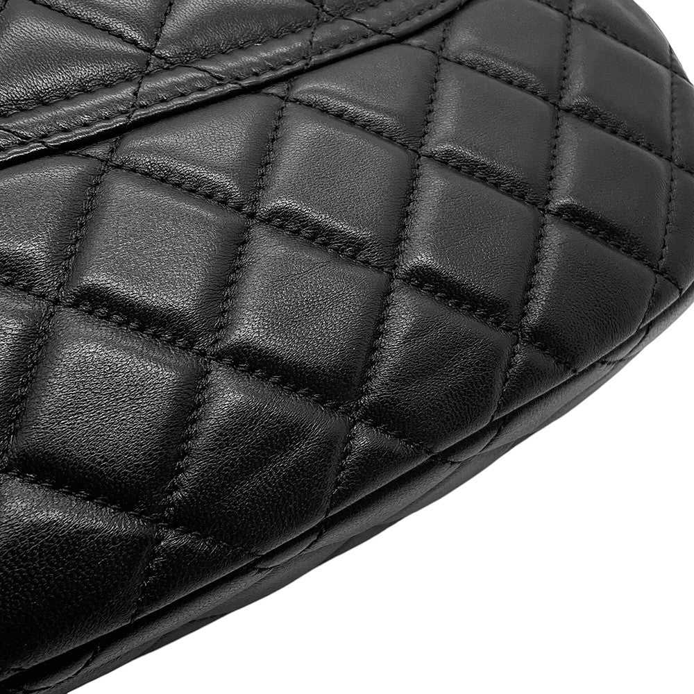 CHANEL Matelasse Top Handle 2-Way Bag BlackAS4569 Lambskin