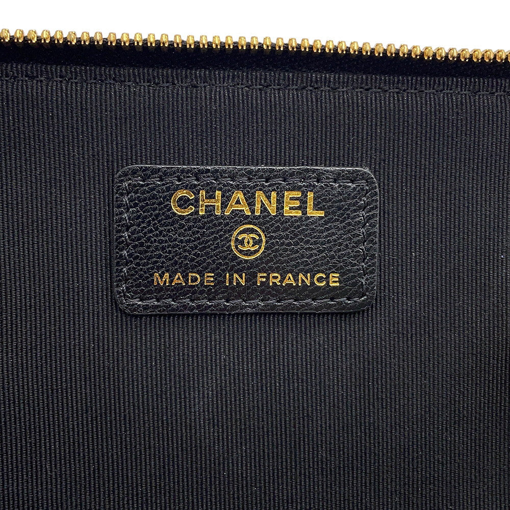 CHANEL Matelasse Vanity ChainShoulder Bag BlackAP2550 Lambskin