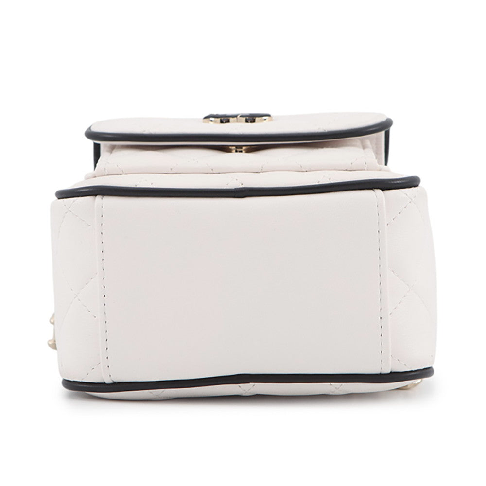 CHANEL Matelasse Chain Backpack White/BlackAP4514 Lambskin