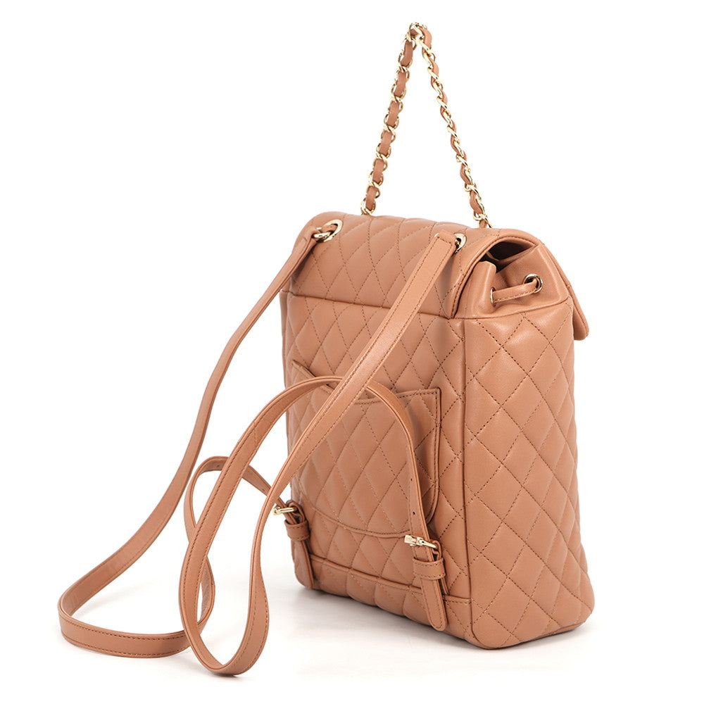 CHANEL Matelasse Backpack BrownA91121 Lambskin Size Small