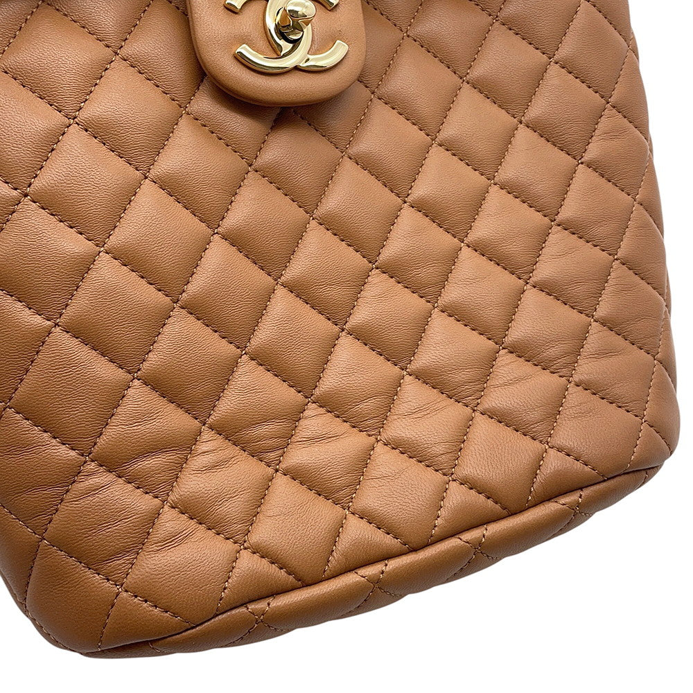 CHANEL Matelasse Backpack BrownA91121 Lambskin Size Small