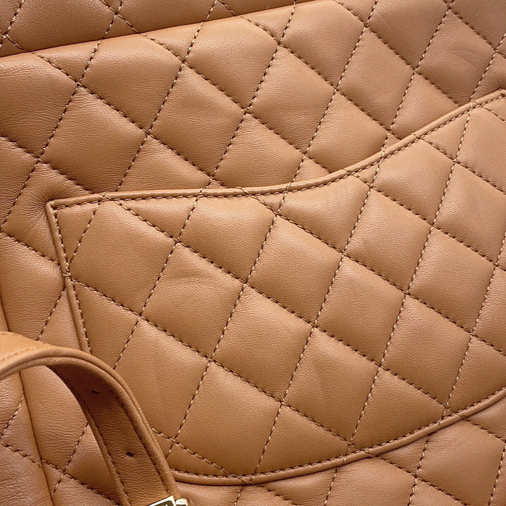 CHANEL Matelasse Backpack BrownA91121 Lambskin Size Small