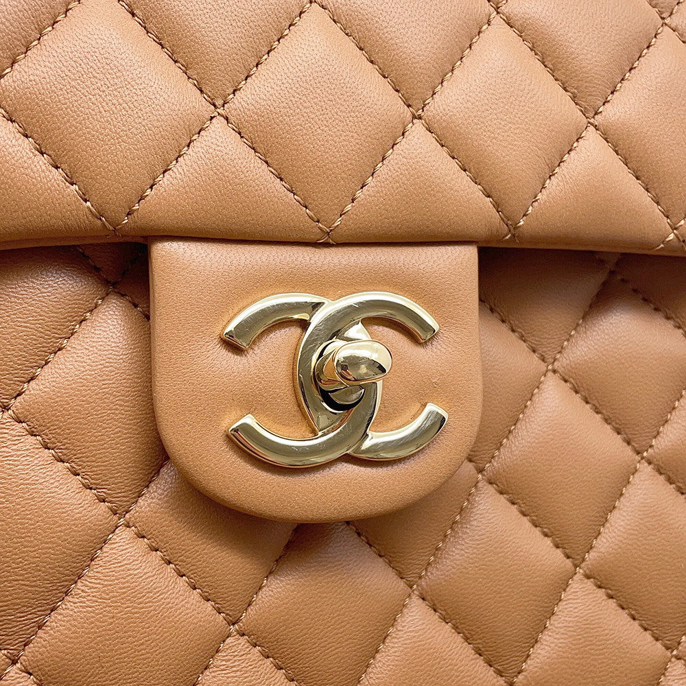CHANEL Matelasse Backpack BrownA91121 Lambskin Size Small