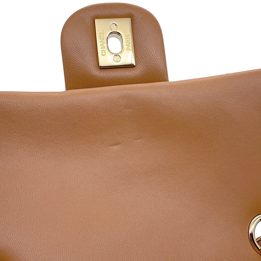 CHANEL Matelasse Backpack BrownA91121 Lambskin Size Small