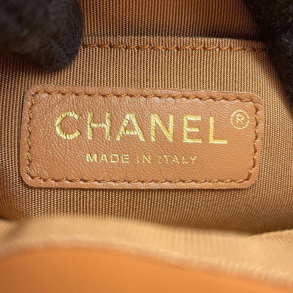 CHANEL Matelasse Backpack BrownA91121 Lambskin Size Small