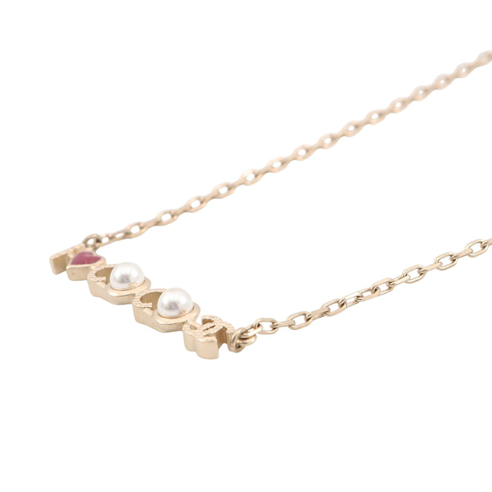CHANEL I LOVE COCO NecklaceA98208 Metal Faux Pearl