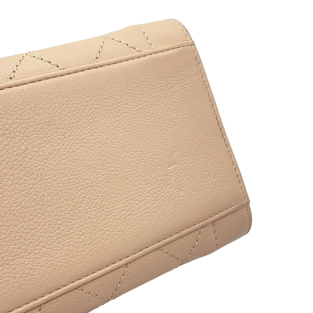 CHANEL Matelasse 2WayShoulder Bag BeigeA93731 Calf Leather Size Calf Leather